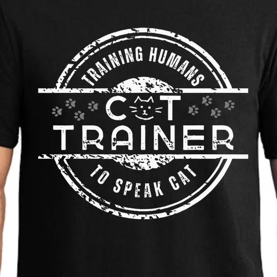 Cat Trainer Training People To Speak Cat Feline Behavior Pajama Set