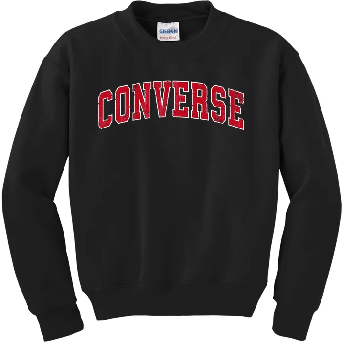 Converse Texas TX Vintage Sports Design Red Design Kids Sweatshirt