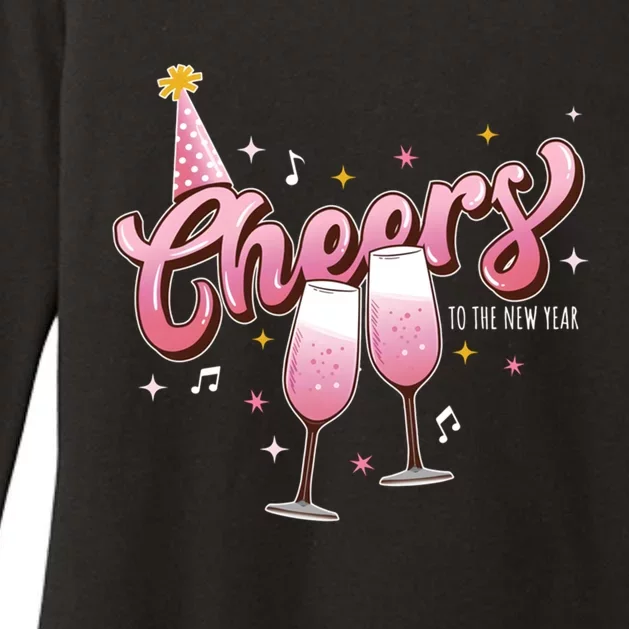 Cheers To The New Year 2024 Cool Gift Womens CVC Long Sleeve Shirt