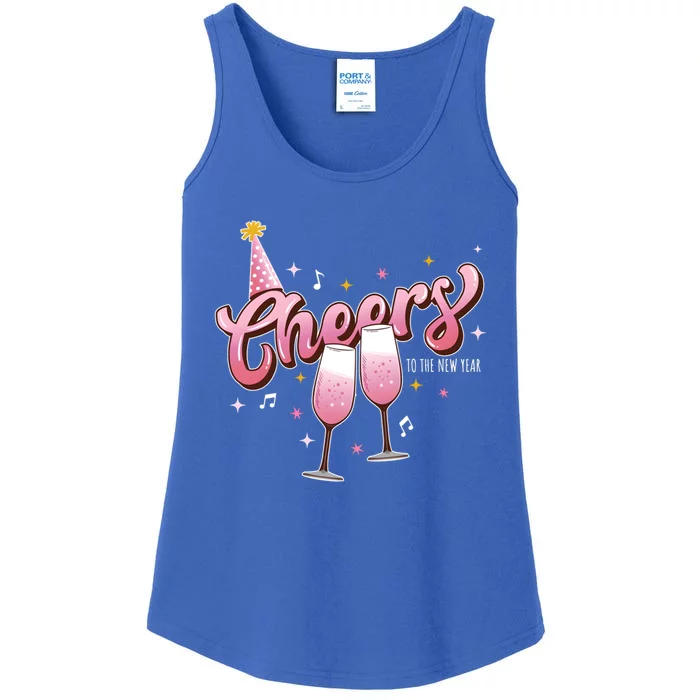 Cheers To The New Year 2024 Cool Gift Ladies Essential Tank