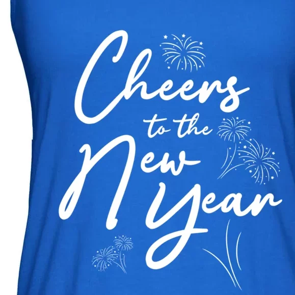 Cheers To The New Year New Years Meaningful Gift Ladies Essential Flowy Tank