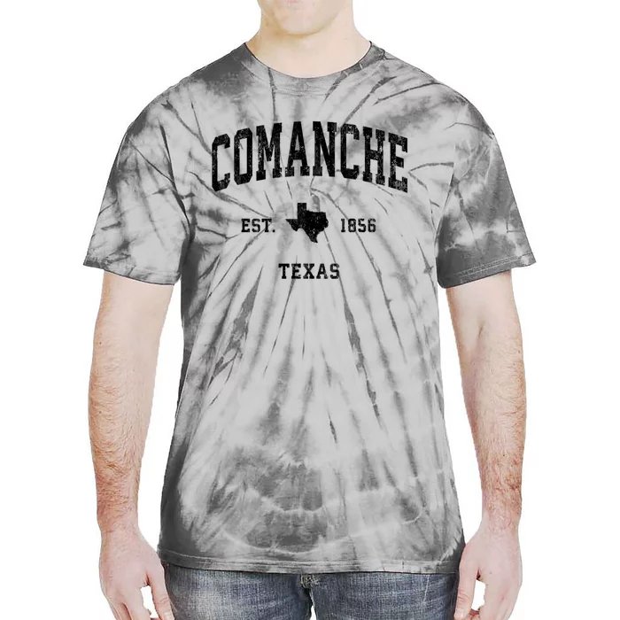 Comanche Texas Tx Vintage Established Athletic Sports Design Tie-Dye T-Shirt