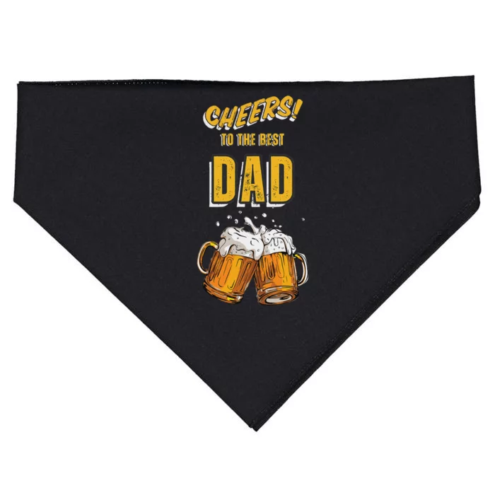 Cheers To The Dad Beer Mugs Celebration USA-Made Doggie Bandana