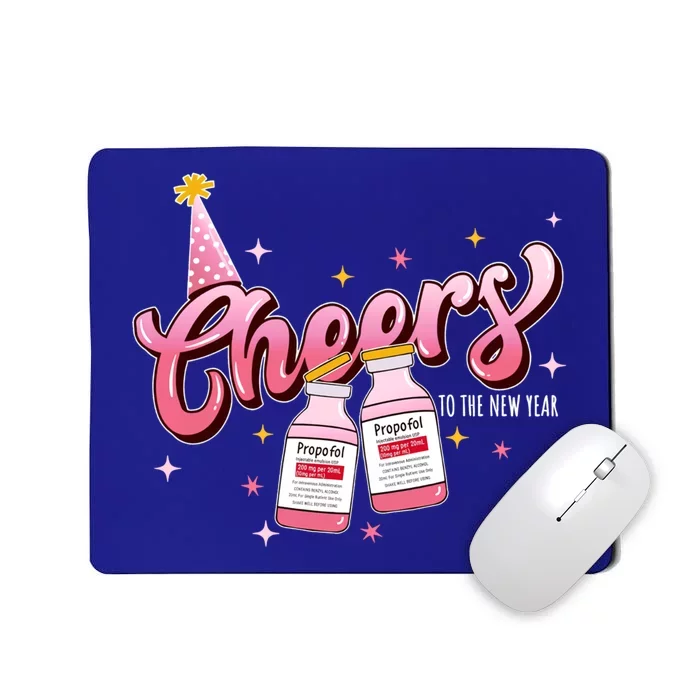 Cheers To The New Year Icu Nurse 2024 Happy New Year Nurse Meaningful Gift Mousepad