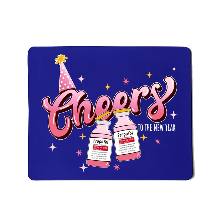 Cheers To The New Year Icu Nurse 2024 Happy New Year Nurse Meaningful Gift Mousepad