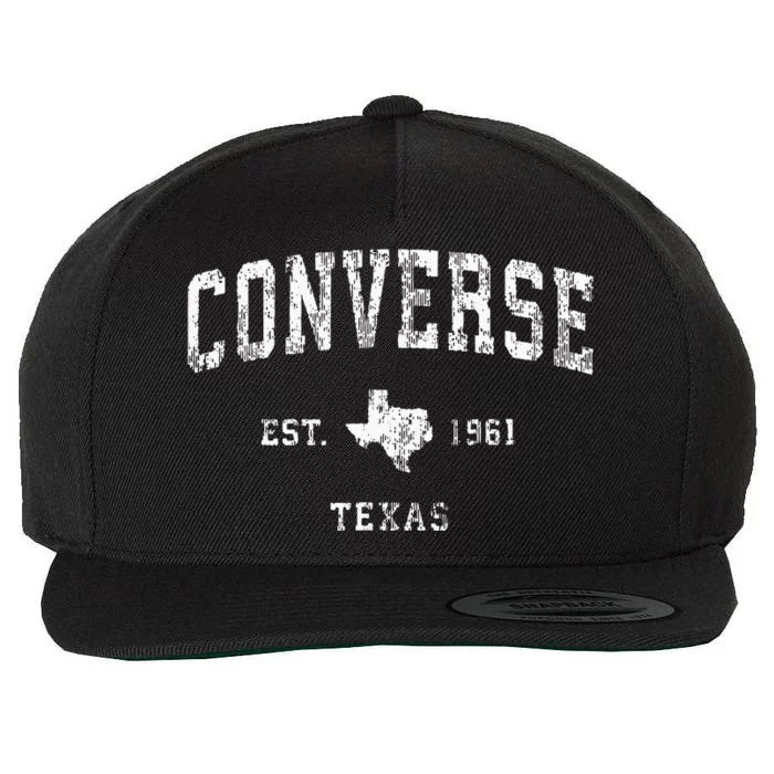 Converse Texas TX Vintage Wool Snapback Cap