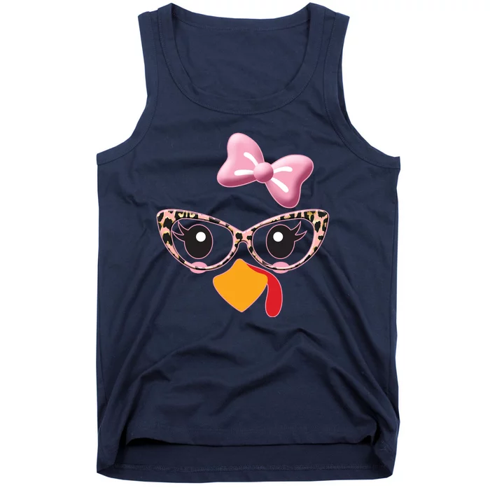 Cute Thanksgiving Turkey Girl Tank Top