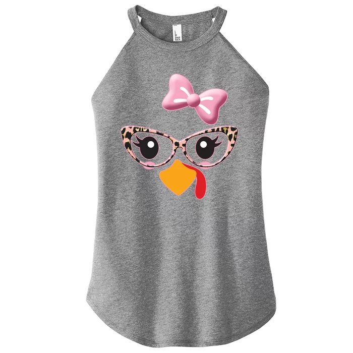 Cute Thanksgiving Turkey Girl Women’s Perfect Tri Rocker Tank