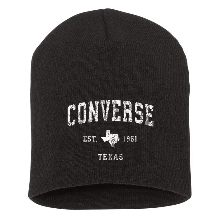 Converse Texas TX Vintage Short Acrylic Beanie