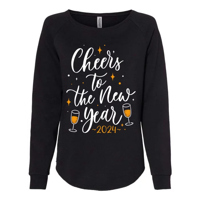 Cheers To The New Year New Year Gift Womens California Wash Sweatshirt