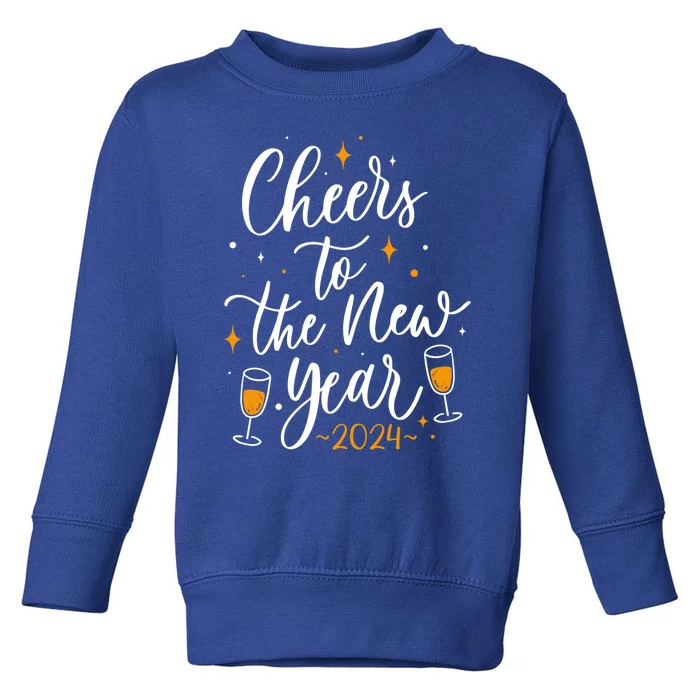 Cheers To The New Year New Year Gift Toddler Sweatshirt