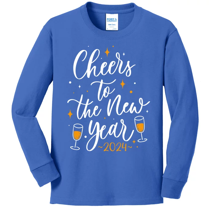 Cheers To The New Year New Year Gift Kids Long Sleeve Shirt