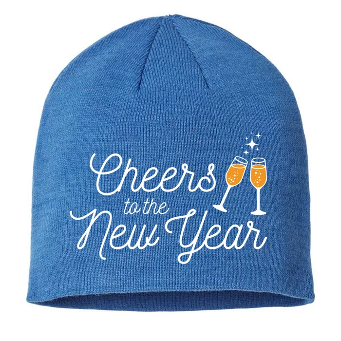 Cheers To The New Year New Years Gift 8 1/2in Sustainable Knit Beanie