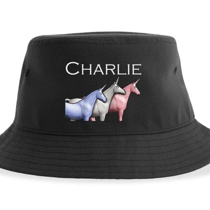 Charlie The Unicorns Shun Raglan Baseball Sustainable Bucket Hat