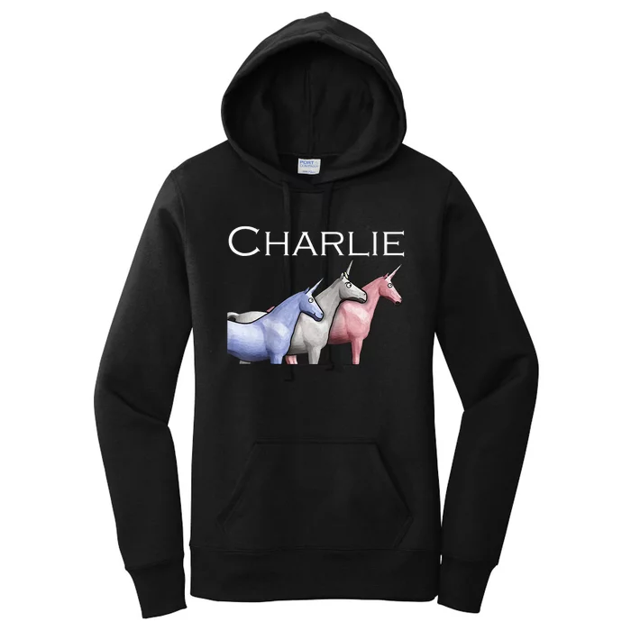 Charlie The Unicorns Shun Raglan Baseball Women's Pullover Hoodie