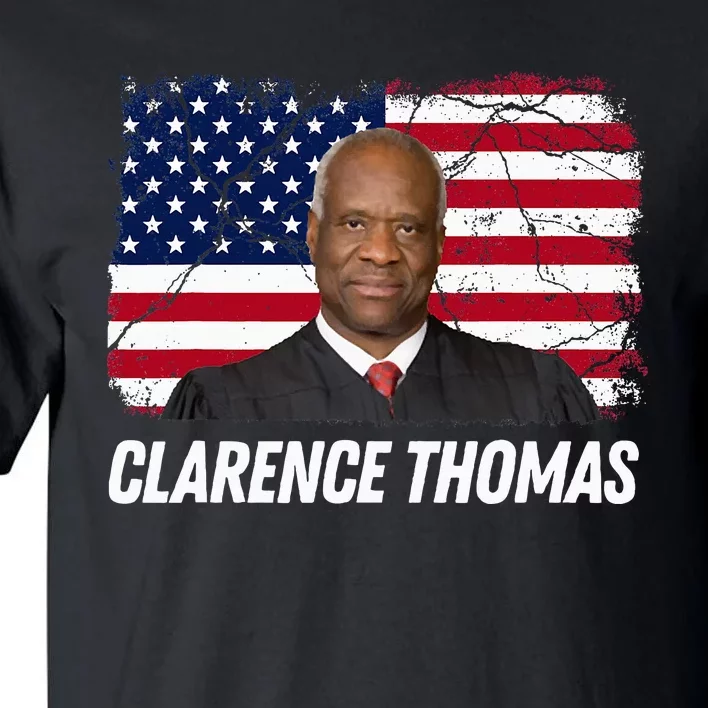 Clarence Thomas Usa Flag Conservative Tall T-Shirt