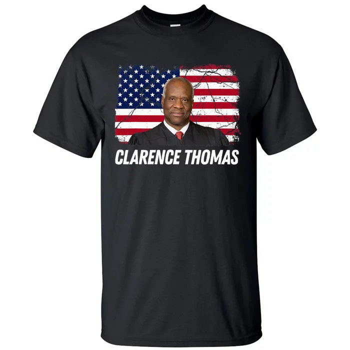 Clarence Thomas Usa Flag Conservative Tall T-Shirt