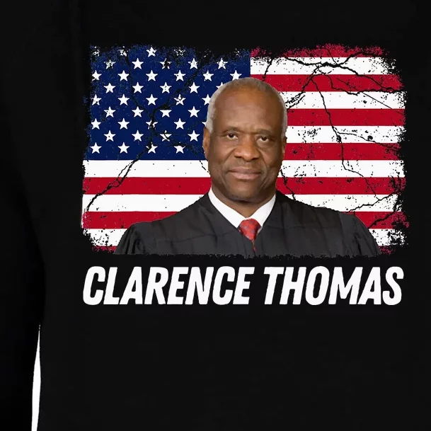 Clarence Thomas Usa Flag Conservative Womens Funnel Neck Pullover Hood