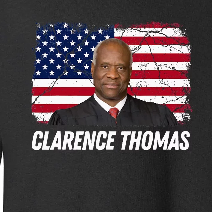 Clarence Thomas Usa Flag Conservative Toddler Sweatshirt