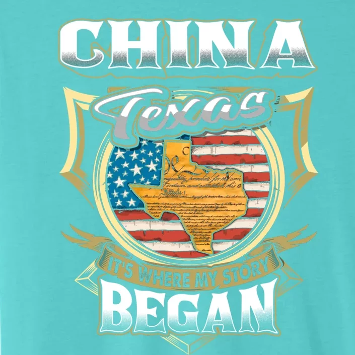 China Texas Usa Flag 4th Of July Gift ChromaSoft Performance T-Shirt