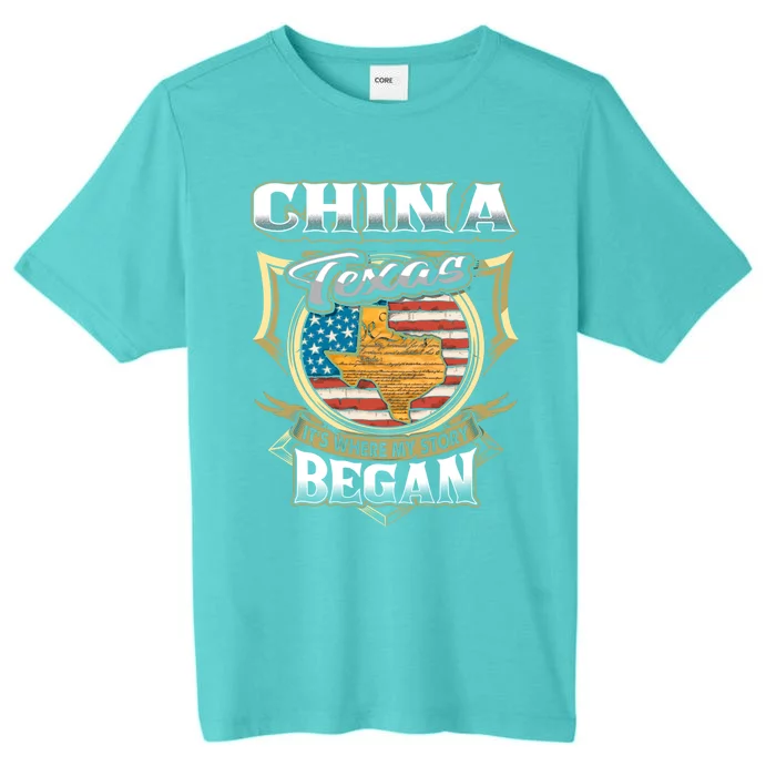 China Texas Usa Flag 4th Of July Gift ChromaSoft Performance T-Shirt