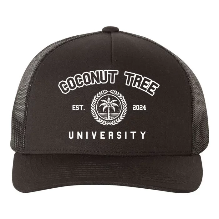 Coconut Tree University Coconut Tree Kamala Harris Meme Yupoong Adult 5-Panel Trucker Hat