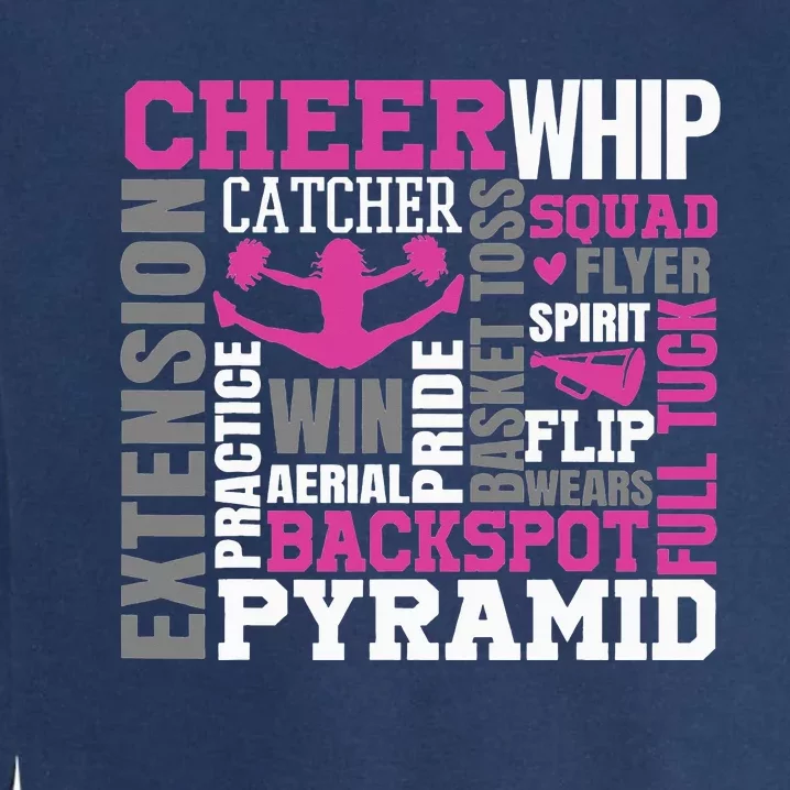 Cheer Terms Used in Cheerleading Garment-Dyed Sweatshirt