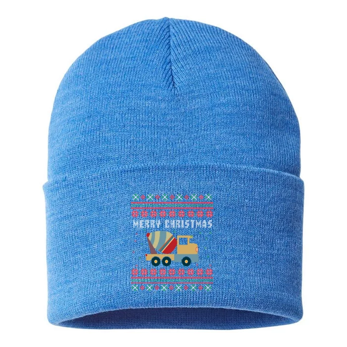 Cet Truck Ugly Christmas Gift Idea Gift Sustainable Knit Beanie