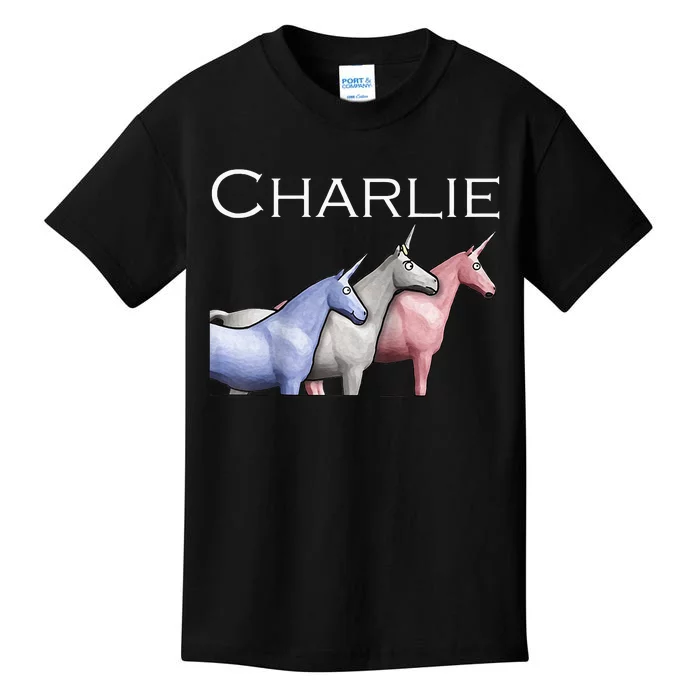 Charlie The Unicorns Shun Raglan Baseball Kids T-Shirt