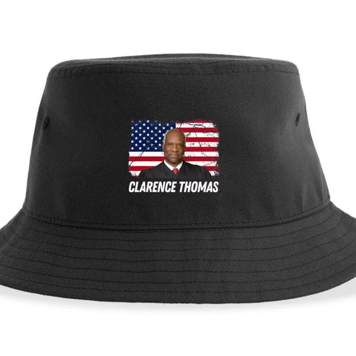 Clarence Thomas Usa Flag Conservative Sustainable Bucket Hat