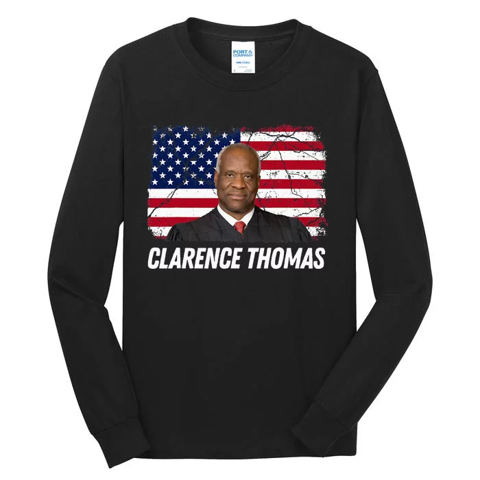 Clarence Thomas Usa Flag Conservative Tall Long Sleeve T-Shirt