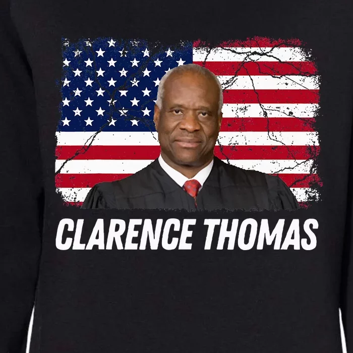 Clarence Thomas Usa Flag Conservative Womens California Wash Sweatshirt