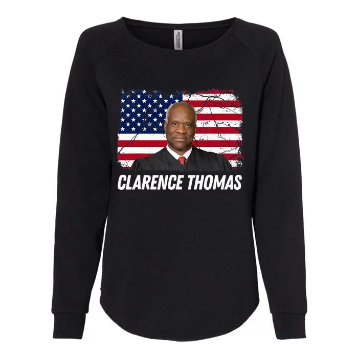 Clarence Thomas Usa Flag Conservative Womens California Wash Sweatshirt