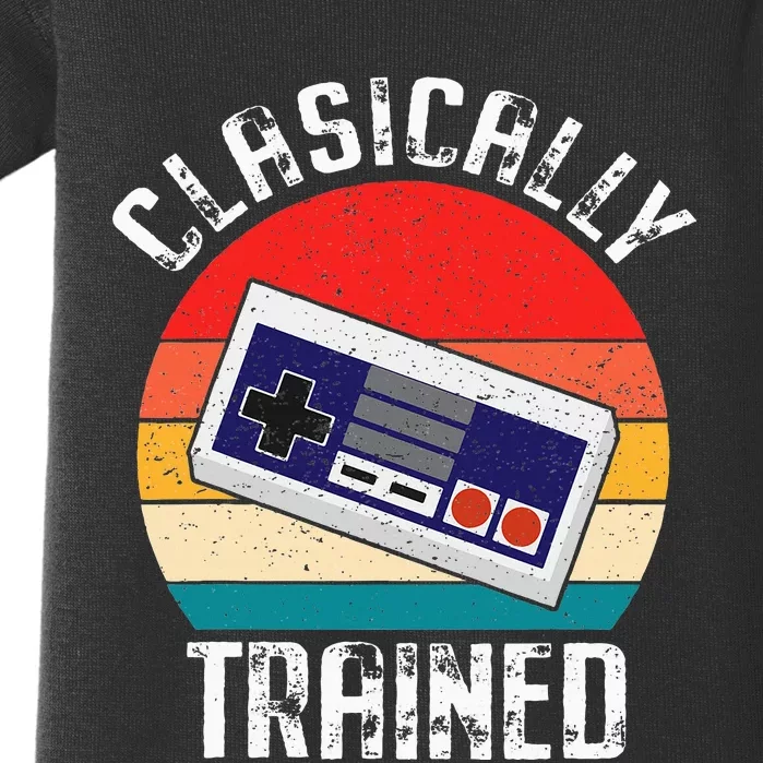 Classically Trained Video Gamer Gaming Baby Bodysuit