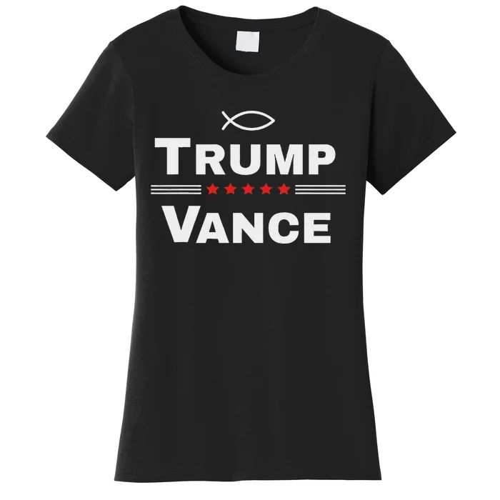 Christian Trump Vance 24 Campaign Women's T-Shirt