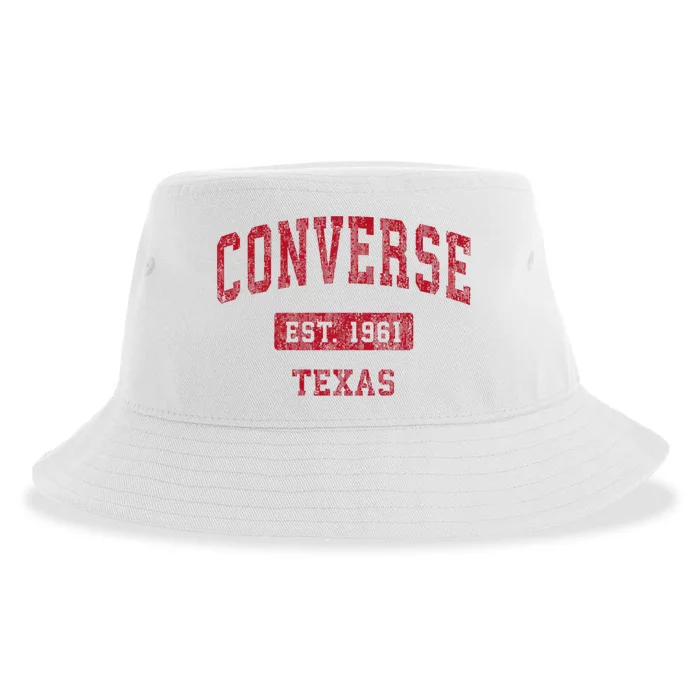 Conversetexas Tx Vintage Sports Sustainable Bucket Hat