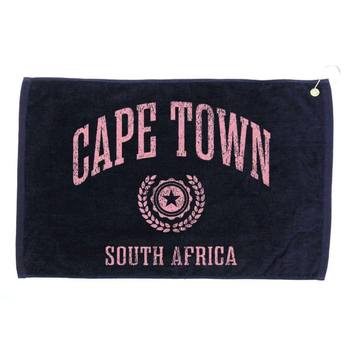 Cape Town Vintage College Sports Design Grommeted Golf Towel