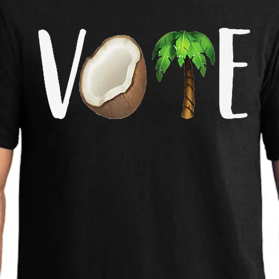 Coconut Tree Vote Funny Kamala Pajama Set