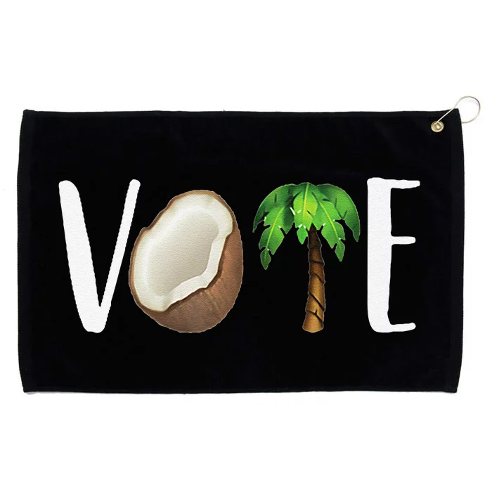 Coconut Tree Vote Funny Kamala Grommeted Golf Towel