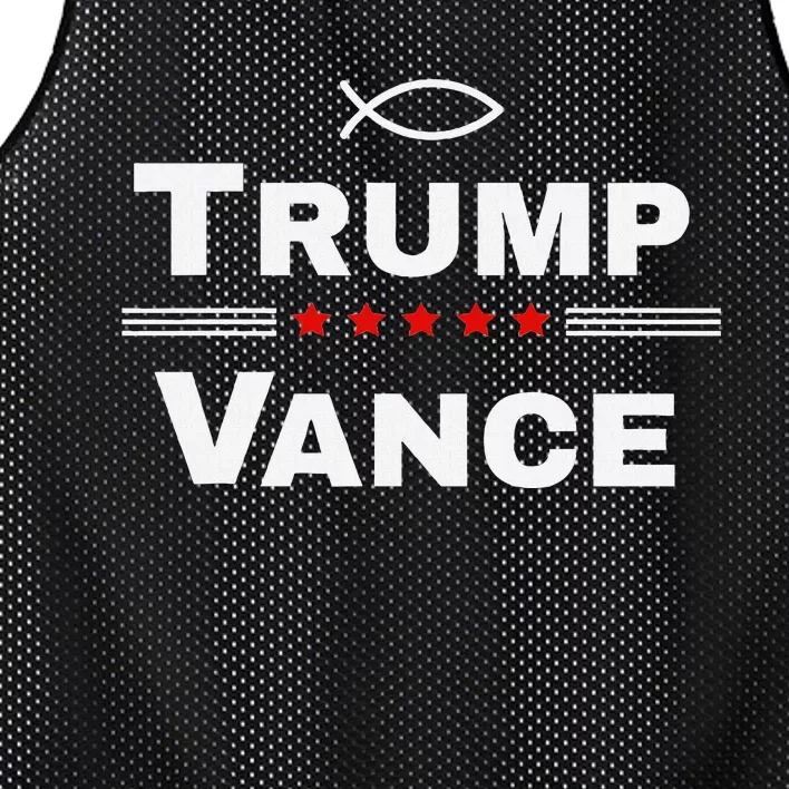 Christian Trump Vance 24 Campaign Mesh Reversible Basketball Jersey Tank