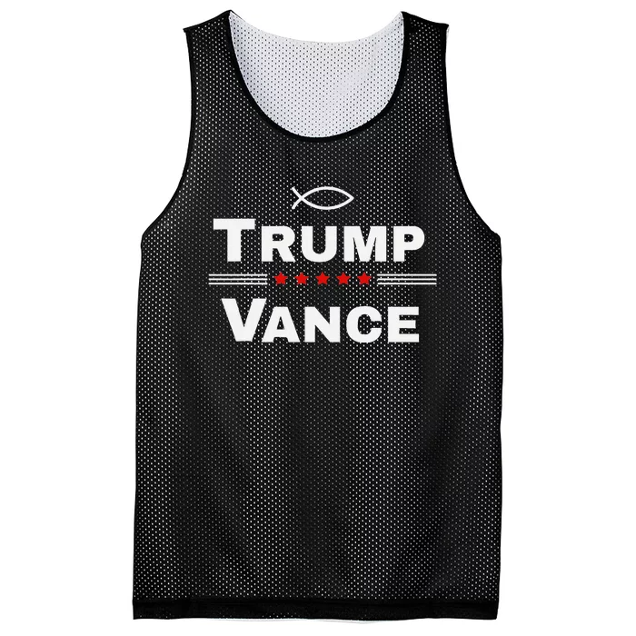 Christian Trump Vance 24 Campaign Mesh Reversible Basketball Jersey Tank