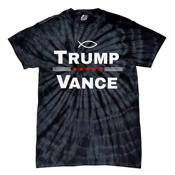 Christian Trump Vance 24 Campaign Tie-Dye T-Shirt