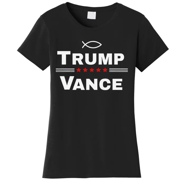 Christian Trump Vance 24 Campaign Women's T-Shirt