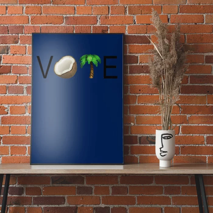 Coconut Tree Vote Funny Kamala Gift Poster