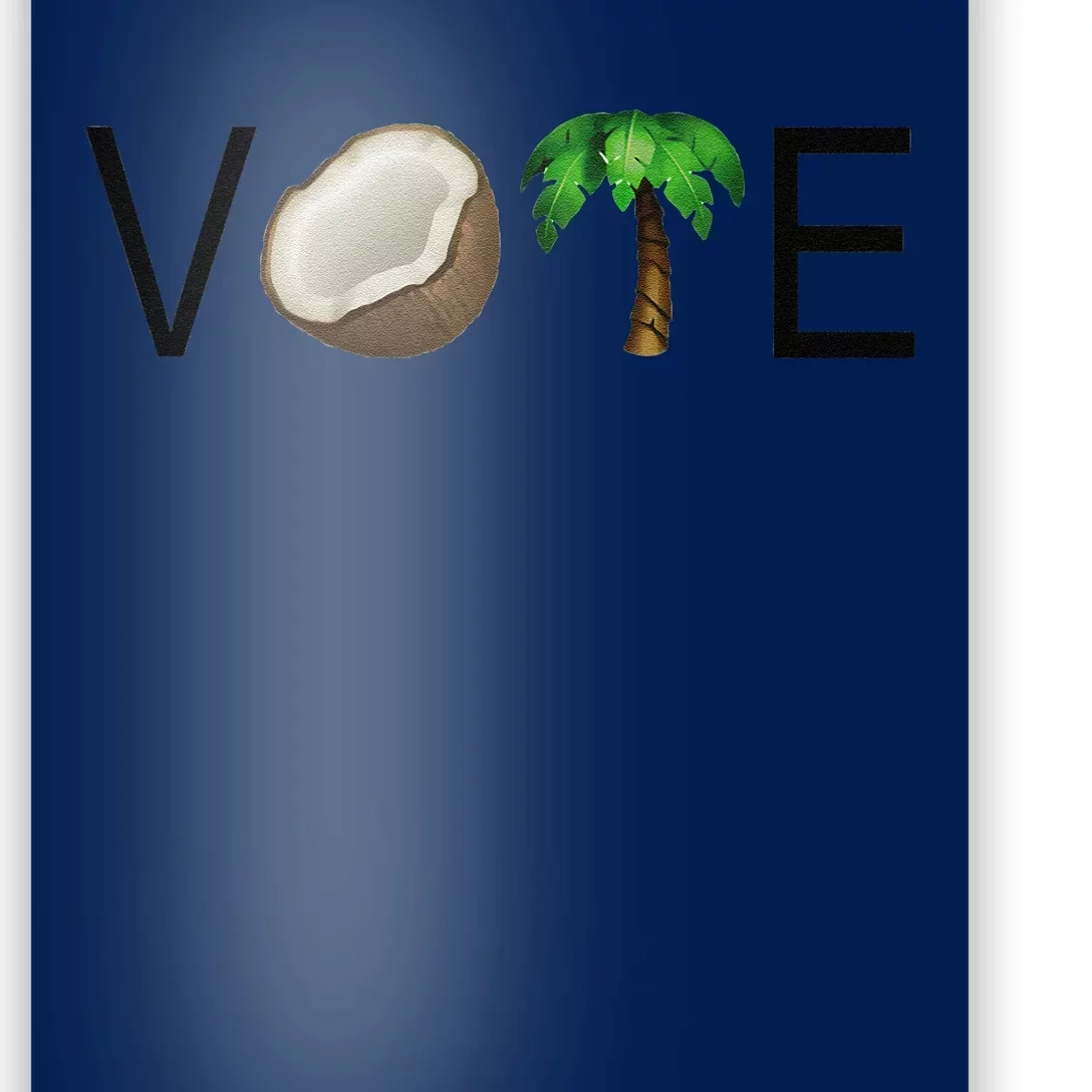 Coconut Tree Vote Funny Kamala Gift Poster