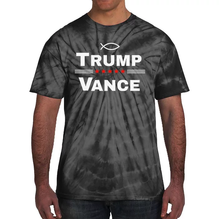 Christian Trump Vance 24 Campaign Tie-Dye T-Shirt