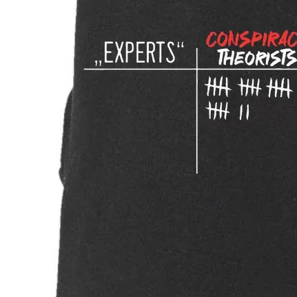 Conspiracy Theorist Vs. Experts Conspiracy Theory Doggie 3-End Fleece Hoodie