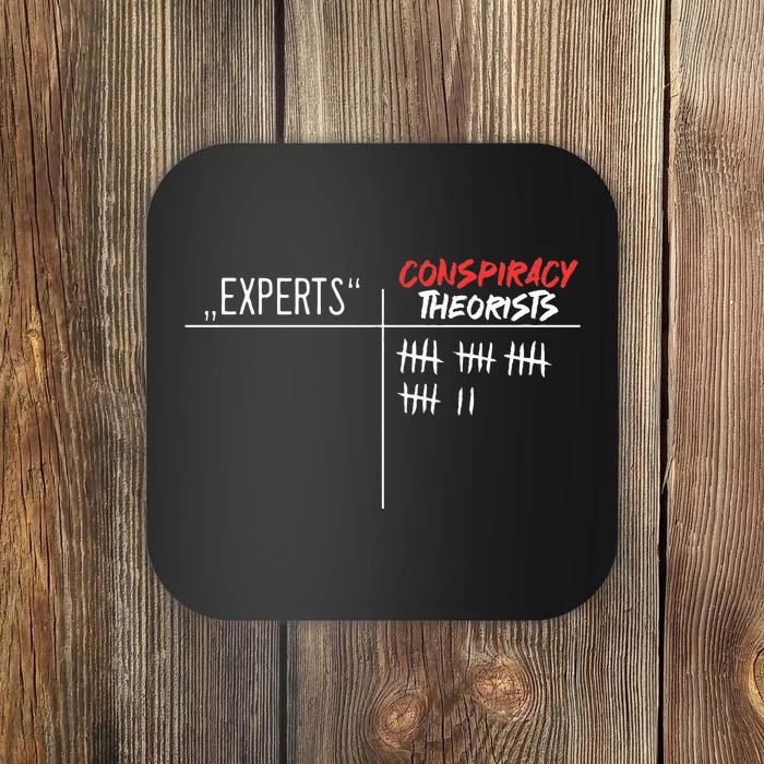 Conspiracy Theorist Vs. Experts Conspiracy Theory Coaster