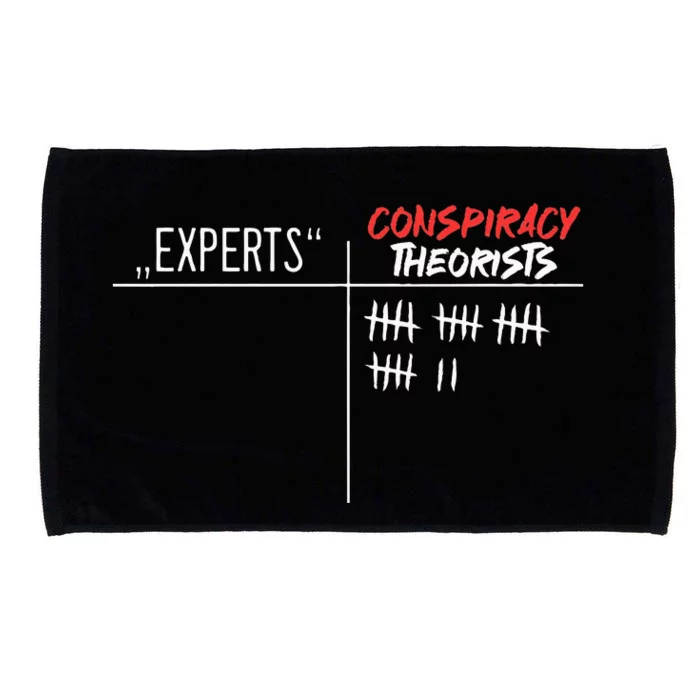 Conspiracy Theorist Vs. Experts Conspiracy Theory Microfiber Hand Towel