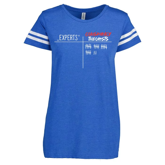 Conspiracy Theorist Vs. Experts Conspiracy Theory Enza Ladies Jersey Football T-Shirt